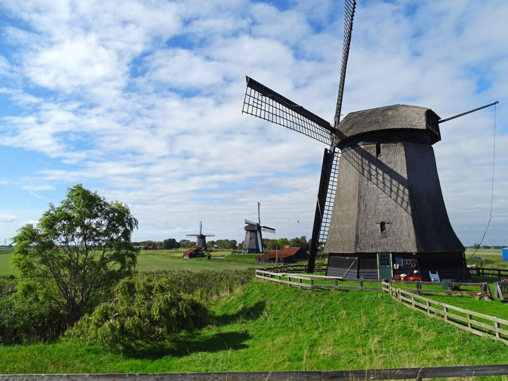 Poldermolens bij Schermerhorn (De Schermer)