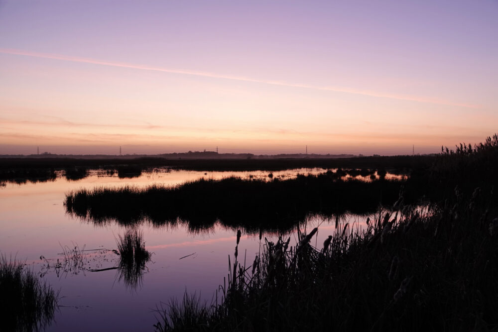 Zonsondergang Onlanden (Eelderdiep)